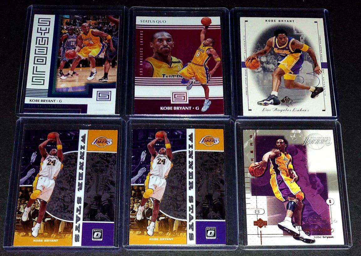 Kobe Bryant Basketball Card Lot Of 6