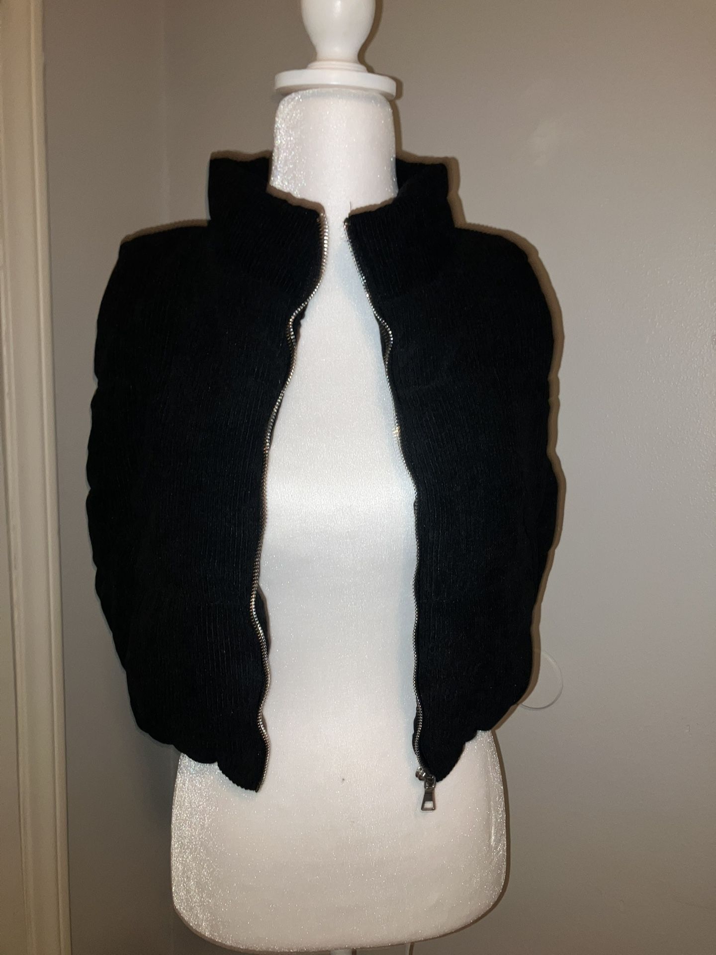 Velvet Puffer Vest