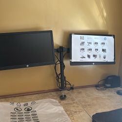2 HP Monitor Setup… 21.5 In Screen