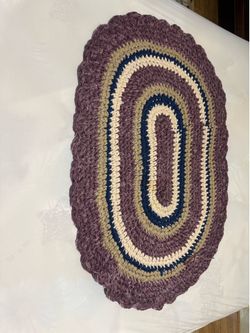 Homemade oval Rag Rug
