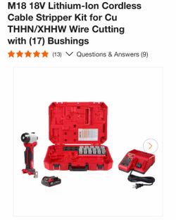 Milwaukee M18 Cordless Cable Stripper Kit