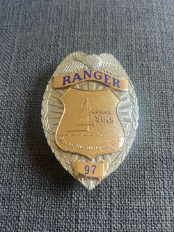 Vintage San Bernardino CA Parks Ranger Badge