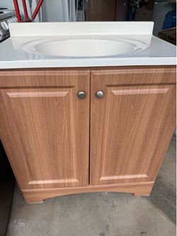 Cabinet and counters top, sink