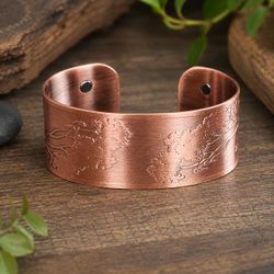 Pure Copper Tree Bracelet, Magnetic Copper Cuff, Adjustable Copper Bangle, Nature Inspired Jewelry, Healing Bracelet Gift

Description

Pure Copper Tr