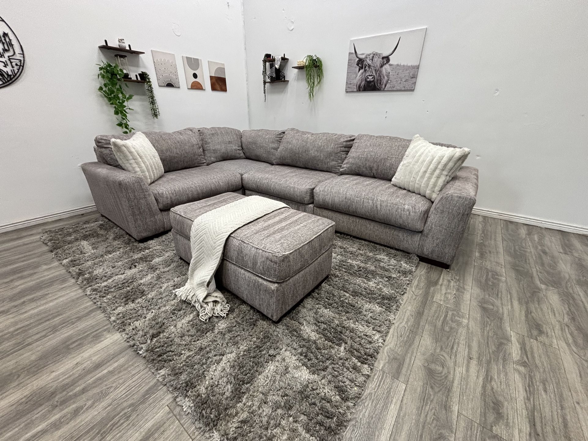 Gray Sectional Couch - Free Delivery