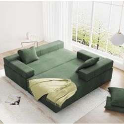 Boneless Modular Couch - Green