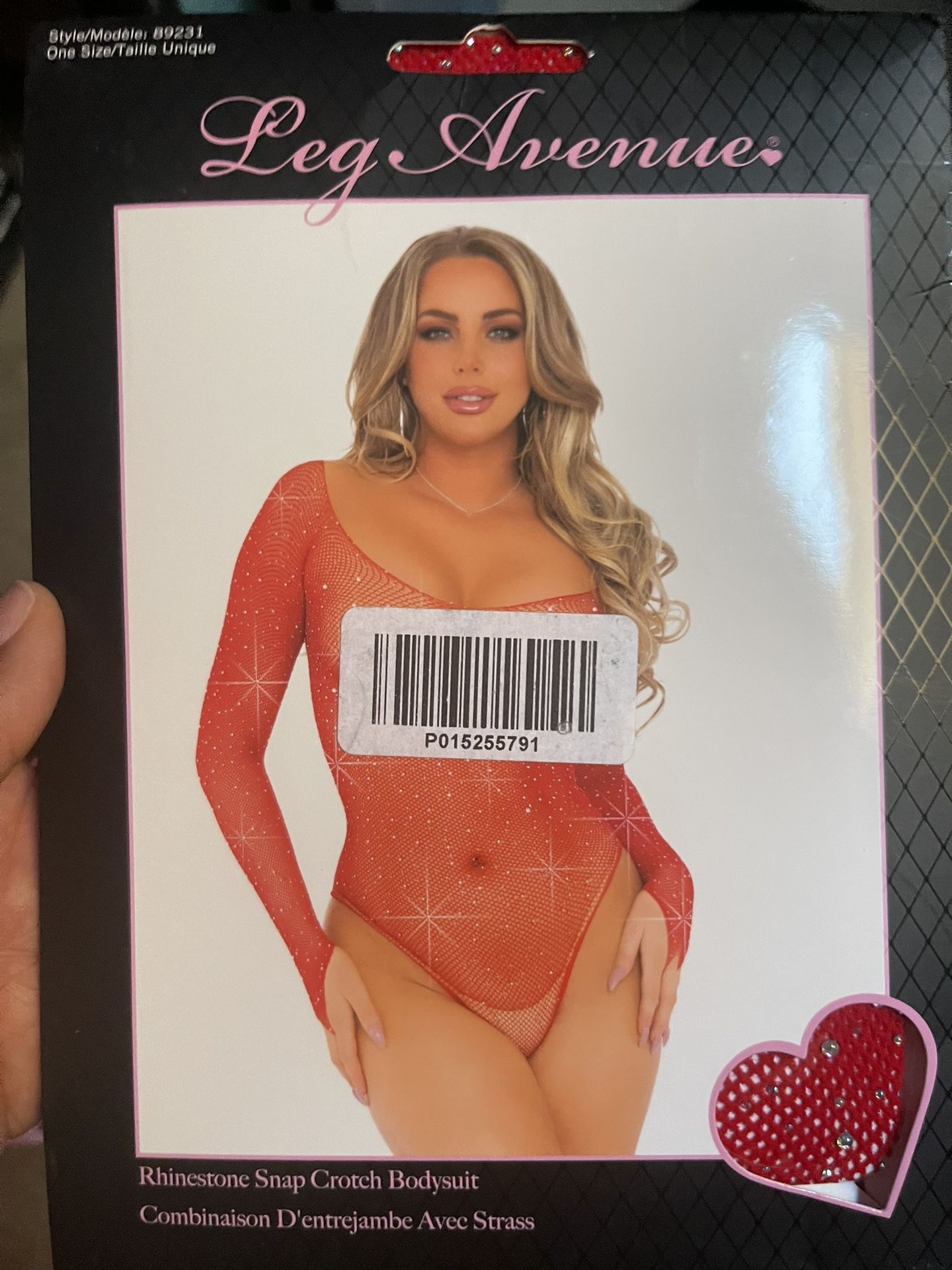 Red Fishnet Lingerie 