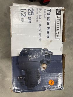 Utilitech Cast Iron Transfer Pump 1/2 HP 25 GPM