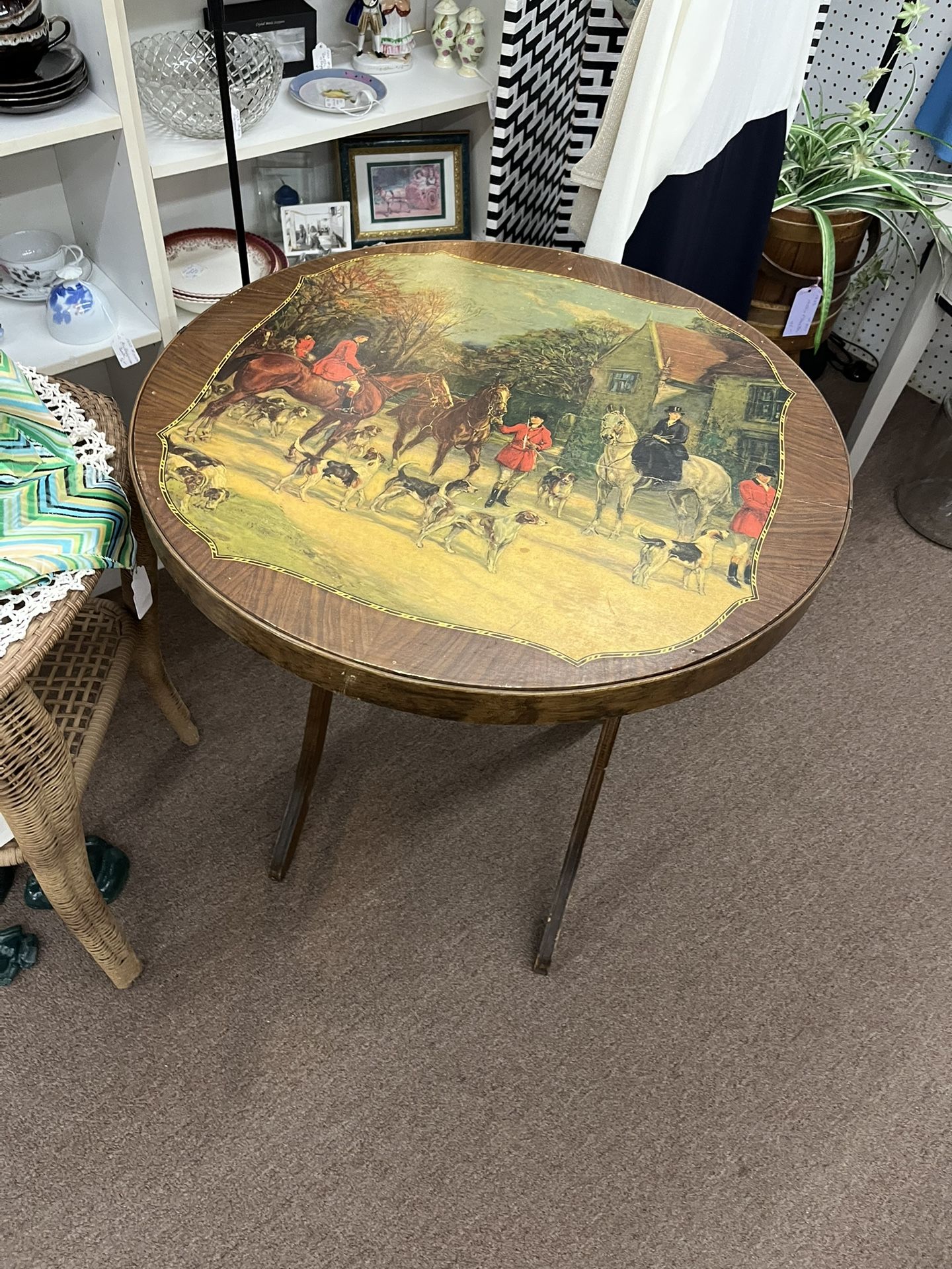 Antique 1940’s Folding Bridge Table