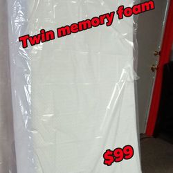 Twin memory foam mattress