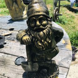 Brand New Solid Stone 15 Inch Lucky Earth Gnome 