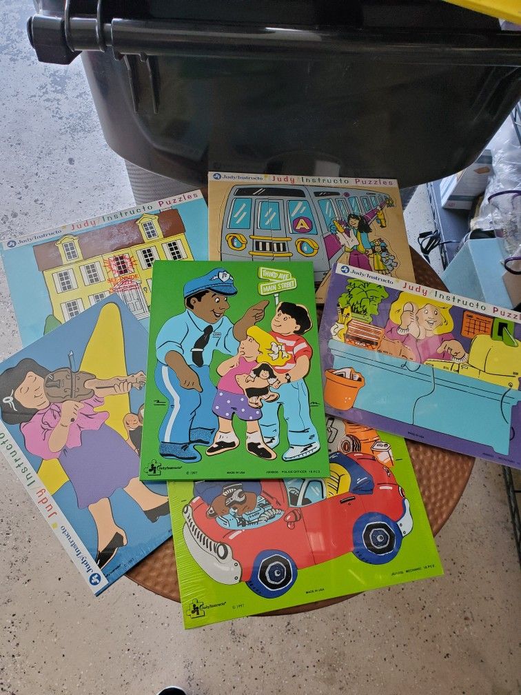 Judy Instructo New Wooden Puzzles. Each
