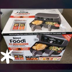 Ninja Foodi XL 2-basket Air Fryer **Brand New**