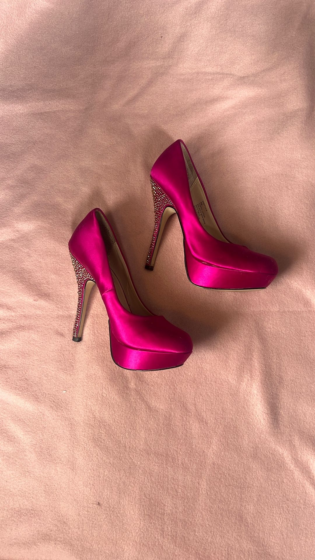 Hot Pink Sequin Heels Steve Madden