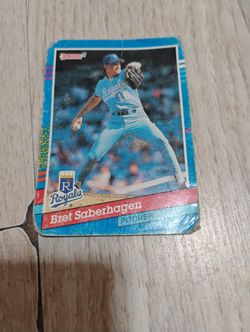 BASEBALL CARD 1986 BRET WILLIAM SABERHAGEN ROYALS