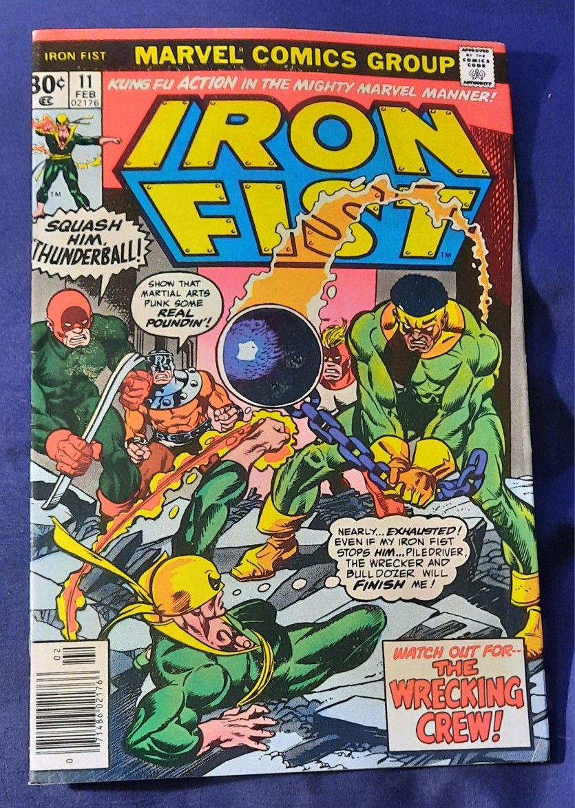 IRON FIST #11, circa 1976, forty seven years old, internal artwork by John Byrne. $15.