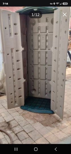 Rubbermaid vertical storage closet skinny lock capable yard lawn garden boat shed box cabinet