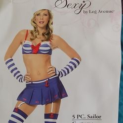 Haloween Sailor Costume 5pc Size M/L 
