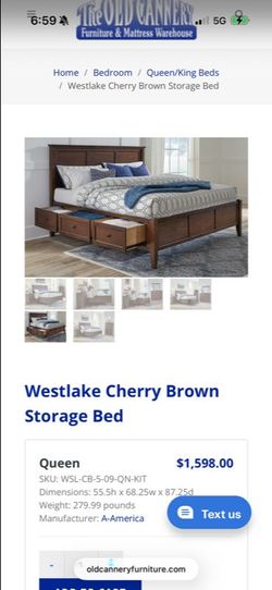 Queen size bed frame