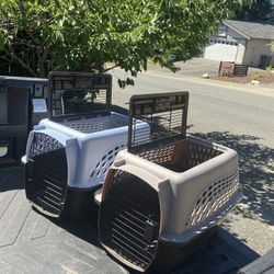 Small Dog Cat Rabbit Bunny Kennel Crate Carrier Like New 24" L by 14” W by 14” H $25 Each