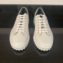 Salvatore Ferragamo White Leather Men Snickers 10M