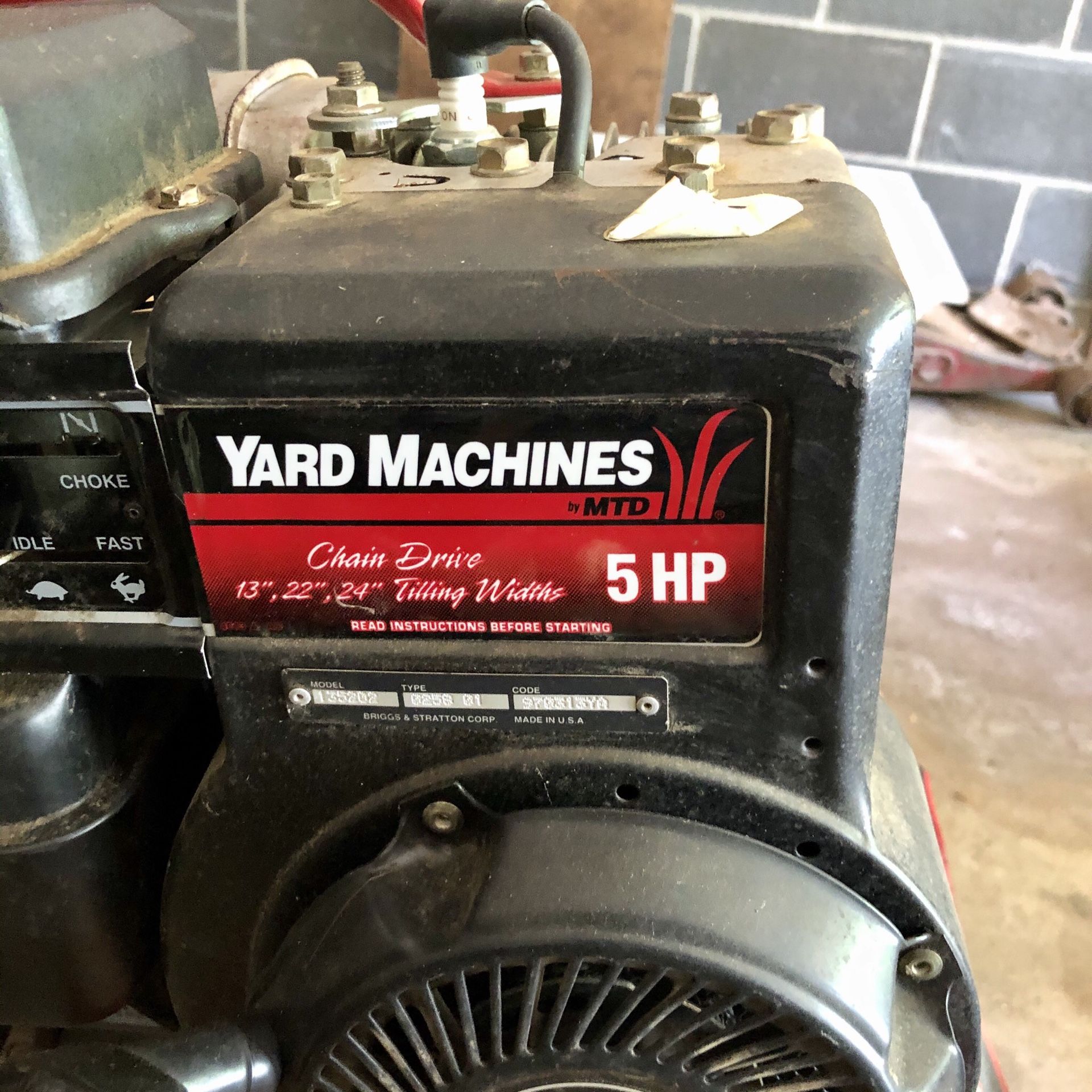 MTD Yard Machines 5HP Tiller for Sale in Wilbraham, MA OfferUp