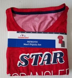 Men's Patriotic Pajama Set Size 2XL or 3XL NEW
