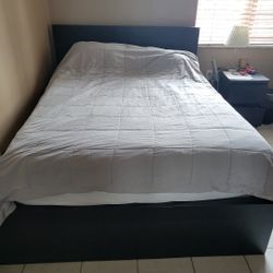 MALM bed Frame And Nightstand