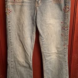 Express Jeweled Jeans size 3/4