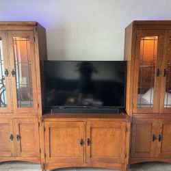 Solid wood 3-Piece Entertainment Unit