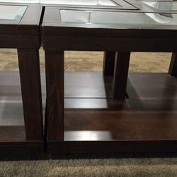 Raymour & Flanigan Coffee Table and 2 End Tables