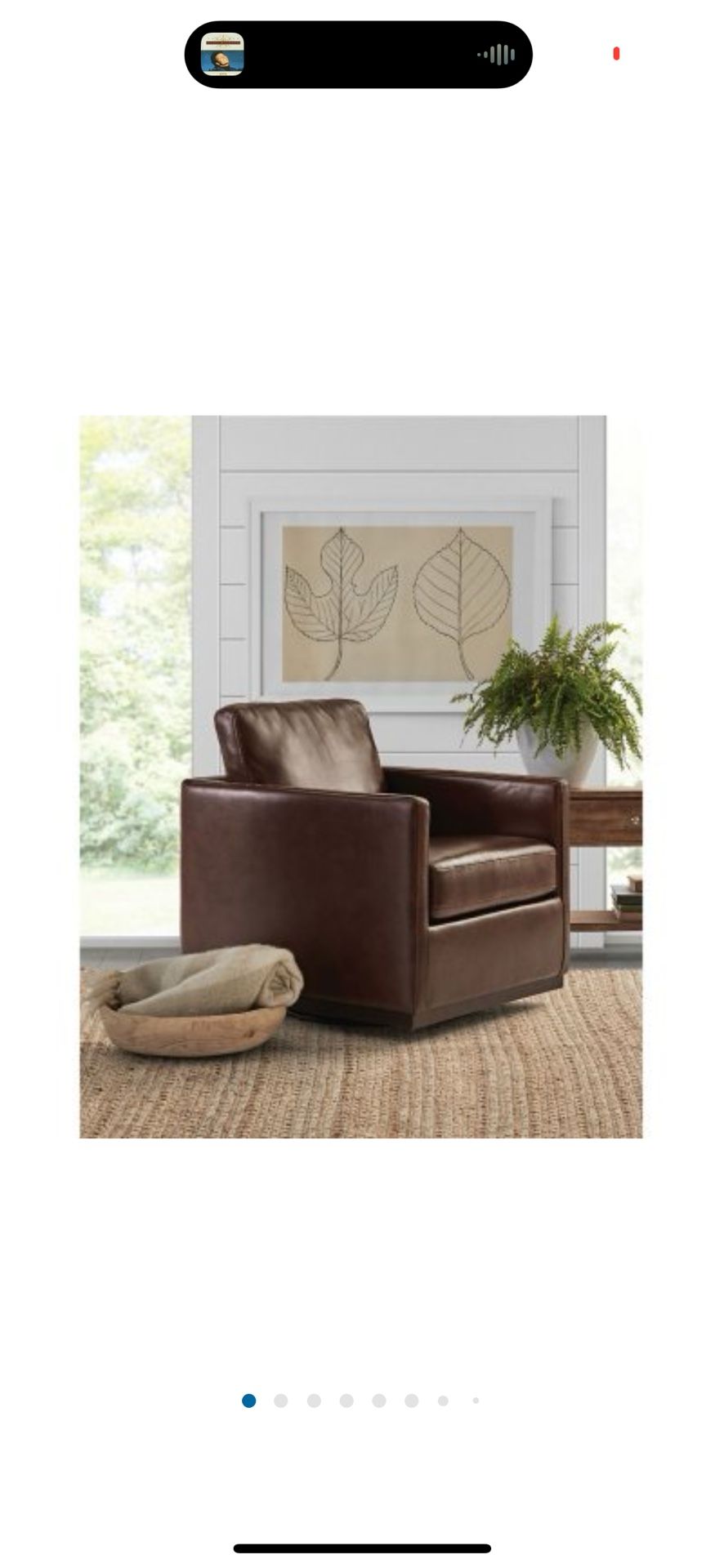 Cole&Rye Modern Farmhouse Swivel Accent Chair Brand New
