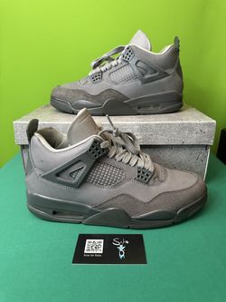 Air Jordan 4 Retro “Wet Cement” USED Size 9.5 OG ALL FQ7928-001