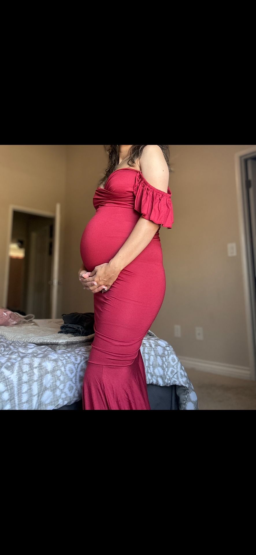 Maternity Dress Baby Shower Dress Small