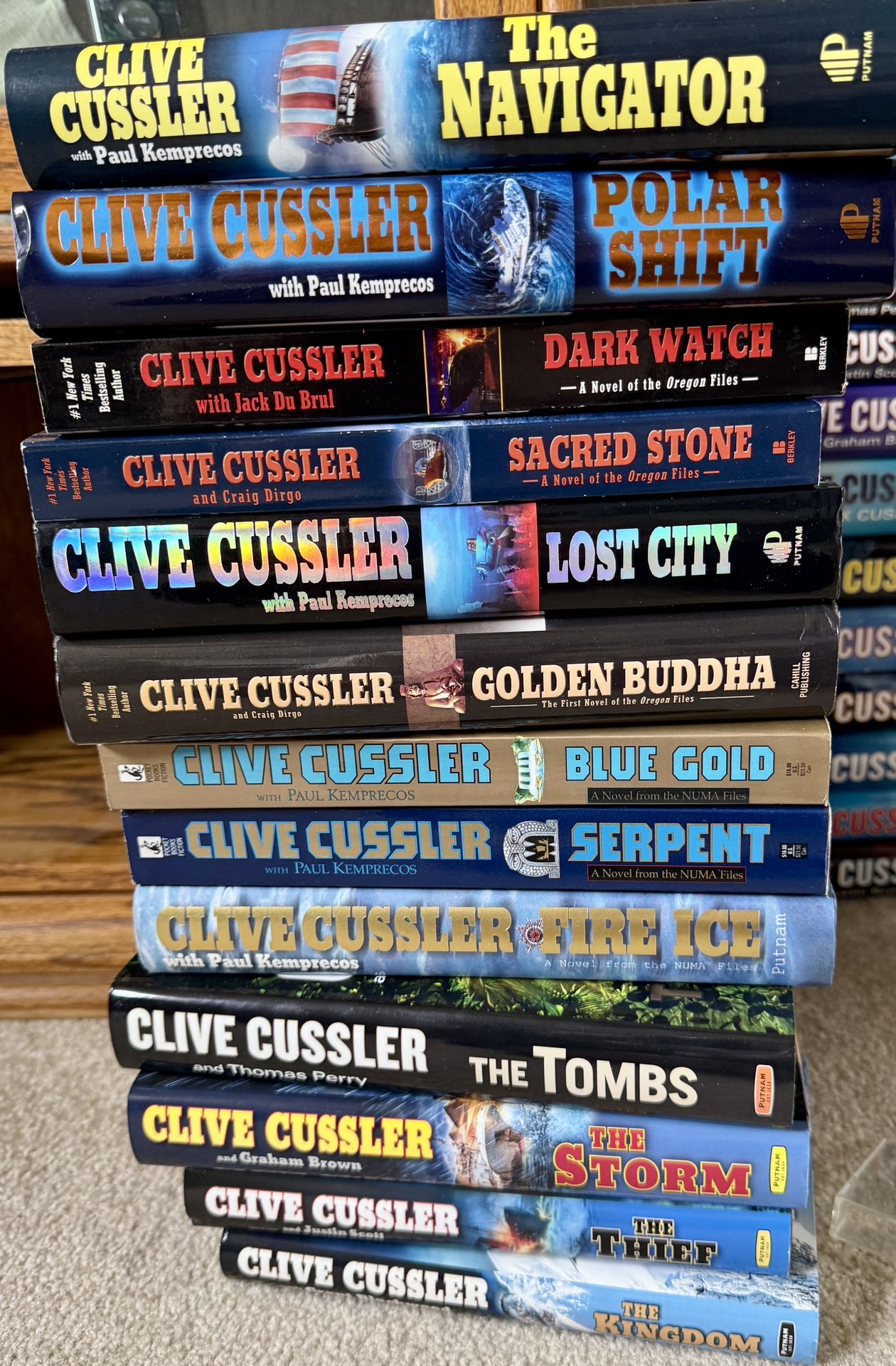 Clive Cussler Books Hard Back
