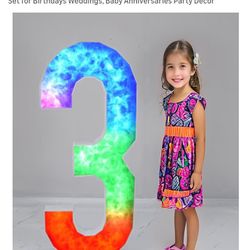 Birthday Number 30 or 03 Decor ( Brand New, Never Used, In Box ) For $20