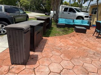 Sofá Seccional de Patio / Muebles de Exterior en Ratán Sintético por precio adicional