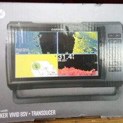 Garmin 9" Stricker Vivid 9sv+ transducer Fish Finder 
