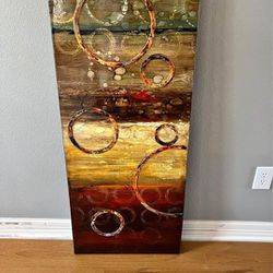 LARGE ABSTRACT PIER ONE PAINTING