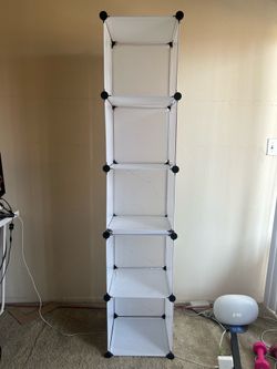 $5 Plastic adjustable cubical shelf
