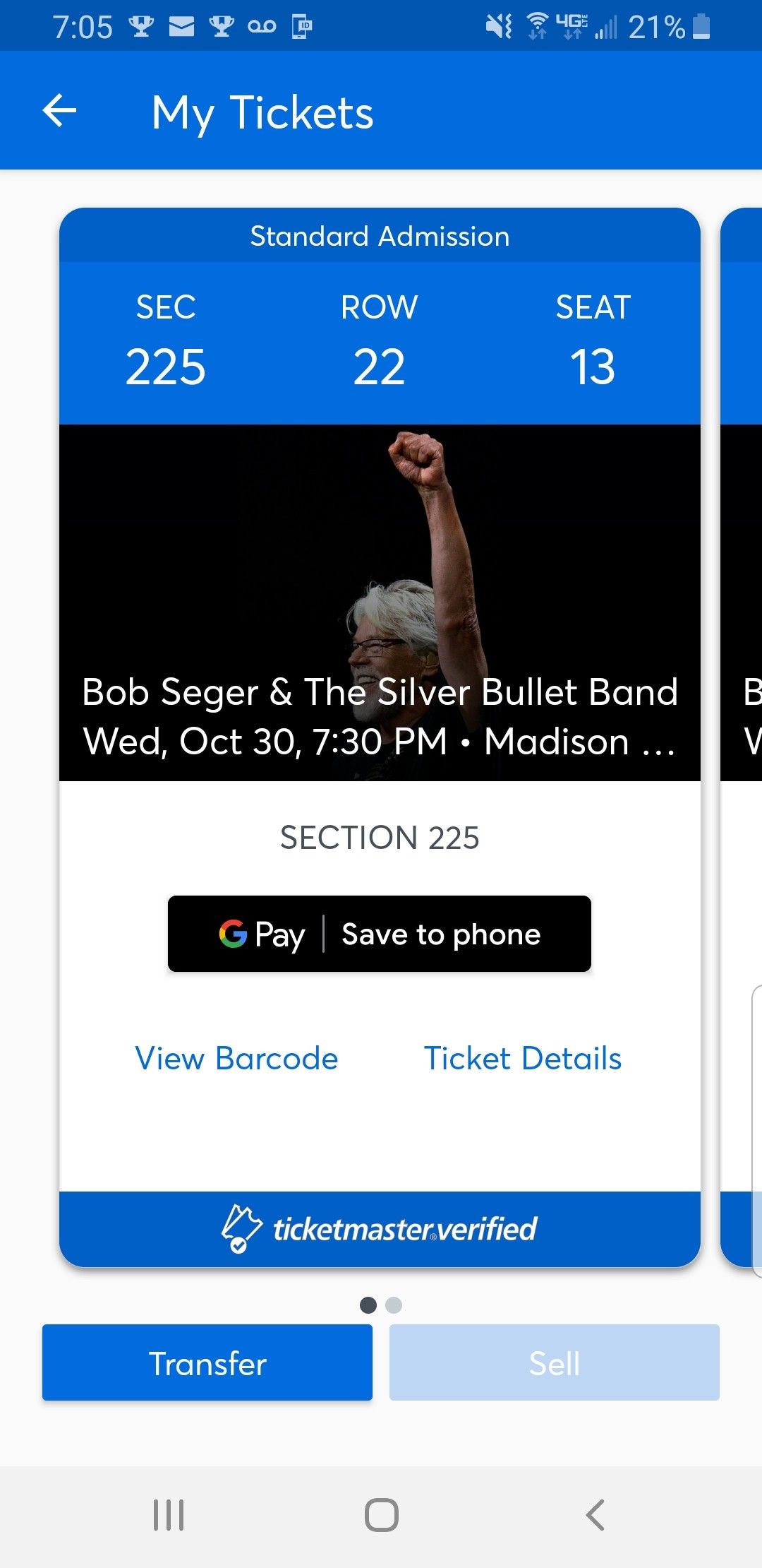 Bob Seger concert tickets