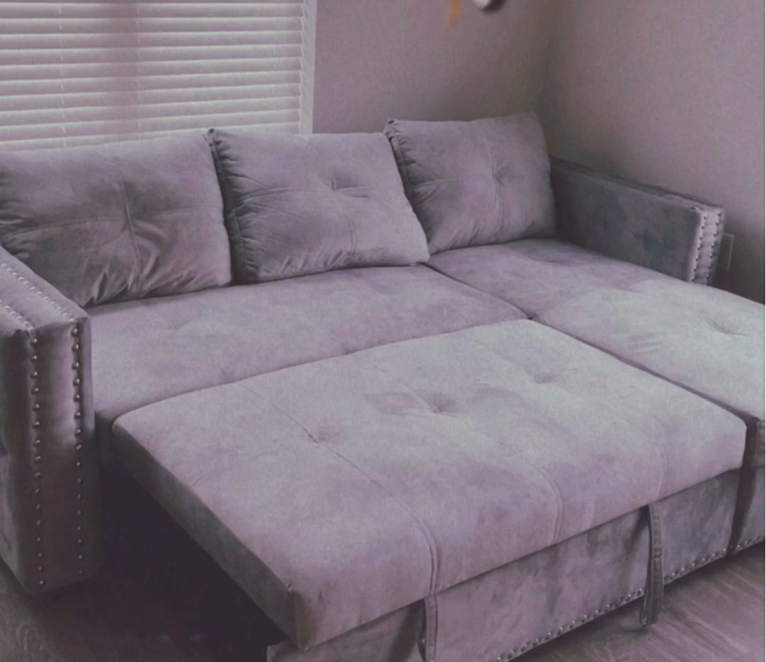 Grey Sectional Sleeper Sofa