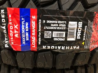 Brand New Tires (1) Pathraider Wildforce ATX (33X12.50R17LT) (Single) ($149)