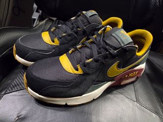 Nike Air Max Excee Casual Shoes Sneakers Black Gold Green  Mens Size 10