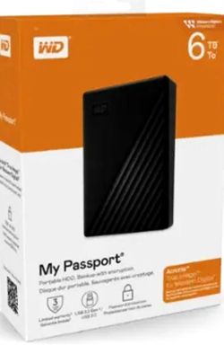 My Passport External Hard Drive 6 Tb