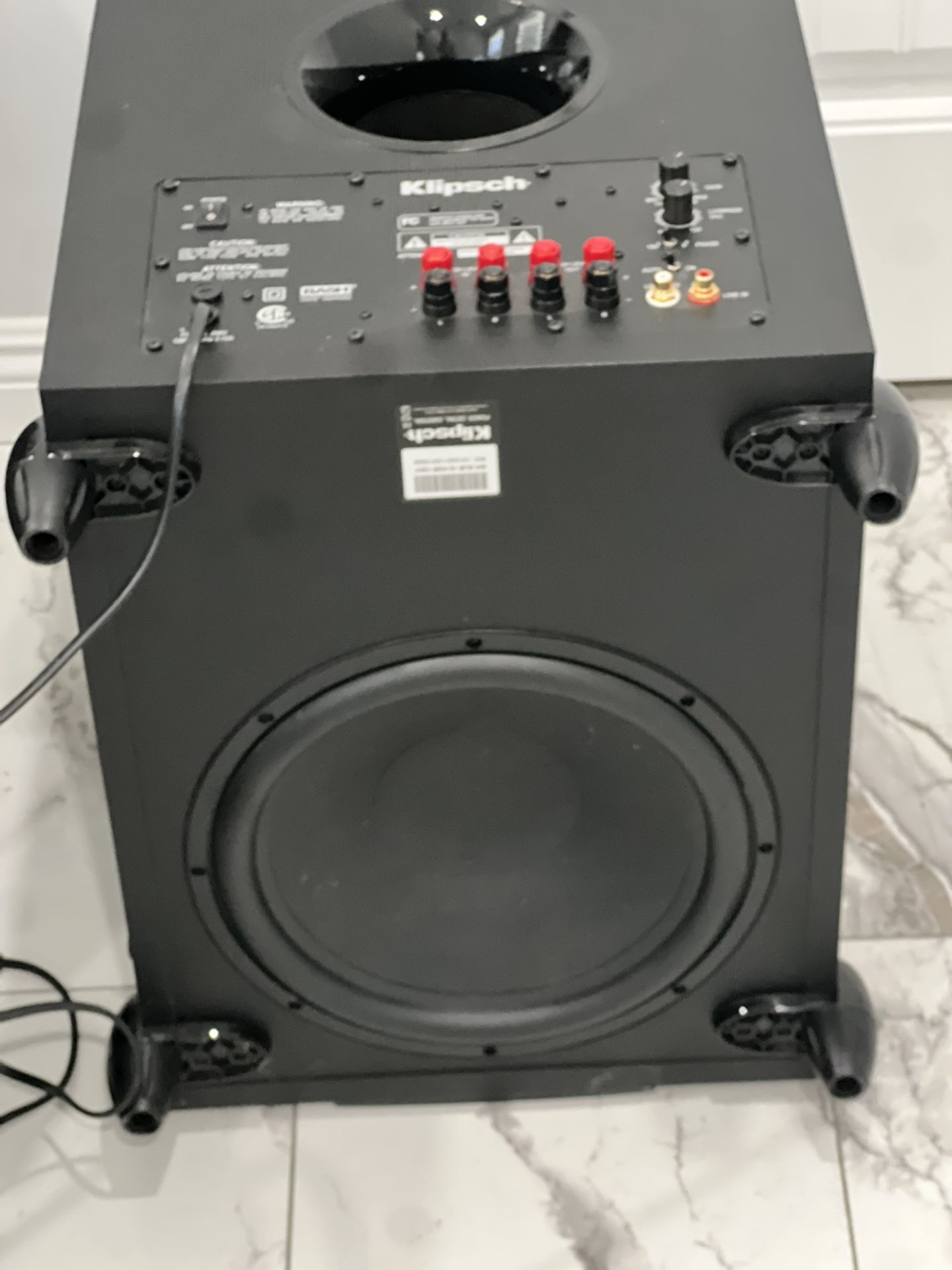 400 W. Very loud.