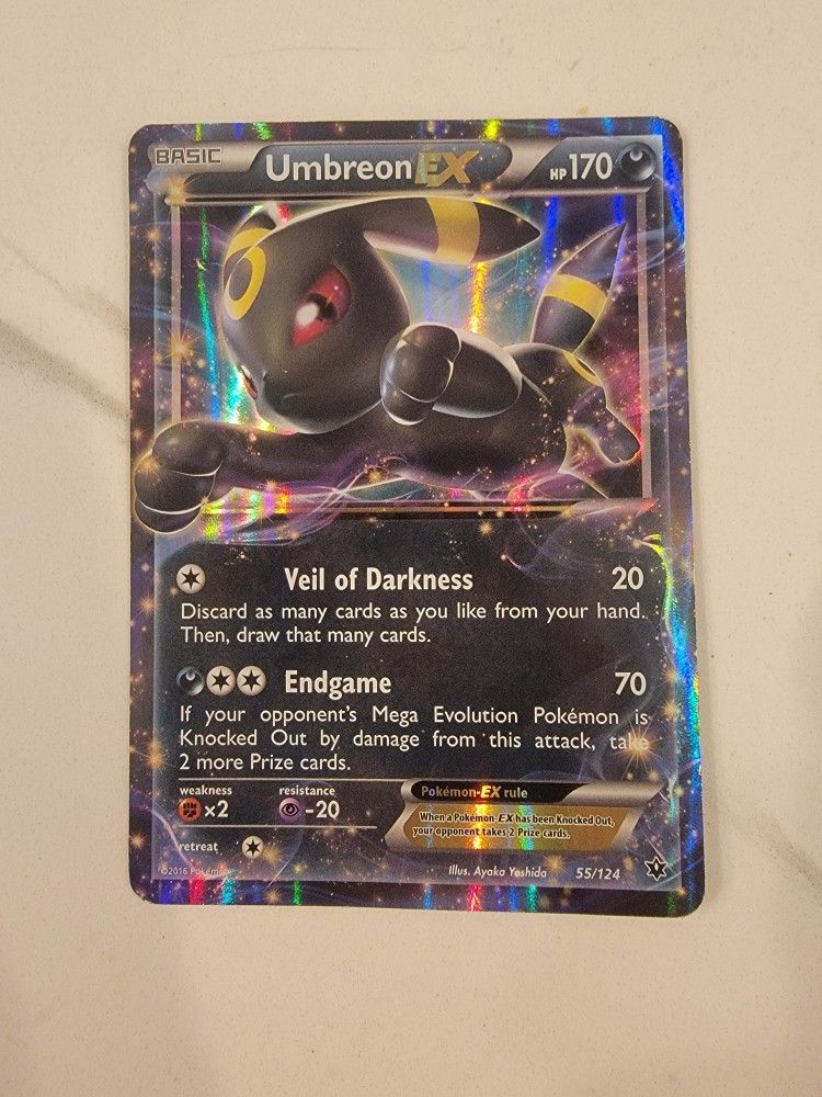 Umbreon EX - 55/124 - Pokemon Fates Collide XY Ultra Rare Card - MP