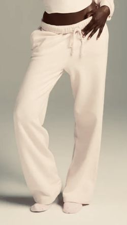 SKIMS Cotton Fleece Blend Straight Leg Pants - NWOT 