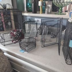 Handcrafted Wire Gift Boxes, Irons, Purse, Hearts, And Books