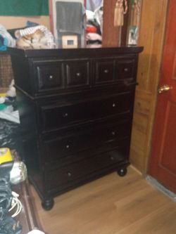 Solid wood dresser
